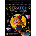 Obrázek škrabací Mark 9 ks 12 čarodějka – Zboží Dáma