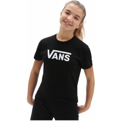 Vans FLYING V CREW black dětské triko s krátkým rukávem černá