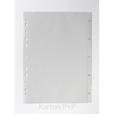 Karton P+P Rozdružovač A4, 1-5 PP 120my – Hledejceny.cz
