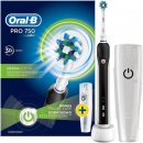 Oral-B Pro 750 CrossAction Black + White case