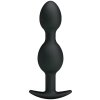 Anální kolík Pretty love bottom silikonový anální koule černá 12.5 cm