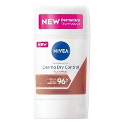 Beiersdorf Nivea deo stick Derma Dry control 96h antiperspirant 50 ml – Hledejceny.cz