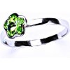 Prsteny Čištín Stříbrný s krystalem Swarovski Peridot T 1297