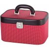 Kosmetický kufřík Dup kufr kosmetický 230804-009 červený bílé puntíky