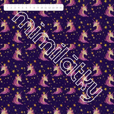 Potahová látka jednorožci s korunkou by MIMI – Zboží Dáma