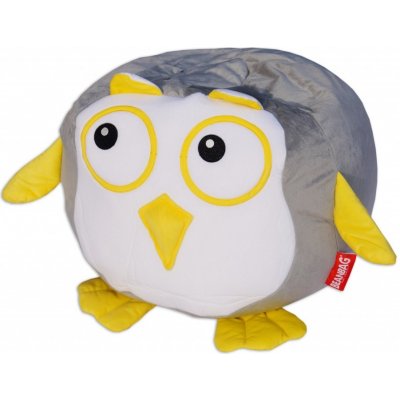 BeanBag Rozárka 60x60x65 šedobílá sovička – Hledejceny.cz