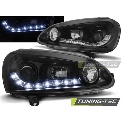 Tuning-Tec Přední čirá LED světla Volkswagen Golf V (2003 - 2009) - černé – Hledejceny.cz