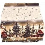 Forbyt Vánoční ubrus Zasněžená krajina CYH6019R 40x140 cm – Sleviste.cz