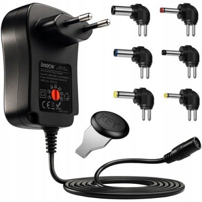 Univerzální nastavitelný napájecí adaptér / nabíječka 3-12V USB, 30W, 6 koncovek – Hledejceny.cz
