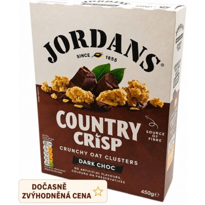 Jordans cereálie Country Crisp Čokoládové 450 g – Hledejceny.cz
