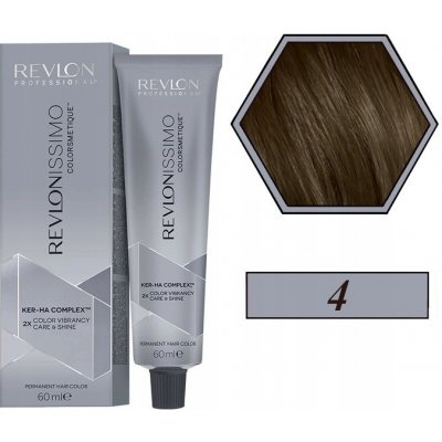 Revlon Revlonissimo Colorsmetique Permanent Hair Color Naturals barva na vlasy 4 Medium Brown 60 ml – Zbozi.Blesk.cz