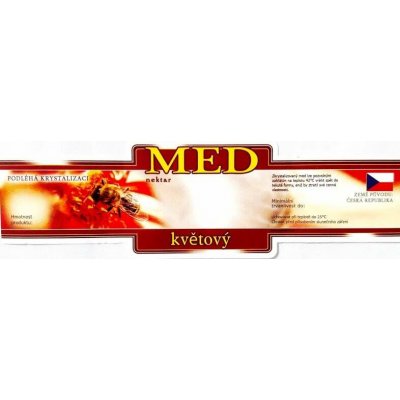 Etiketa na med samolepící - KVĚTOVÝ 185 – Hledejceny.cz