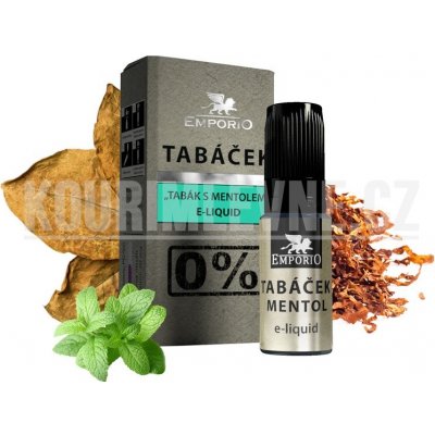 Emporio Tobacco Menthol 10 ml 0 mg – Zbozi.Blesk.cz