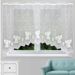 Hotová záclona s řasící stuhou Slůňata bílá - 300 x 150 cm – Hledejceny.cz