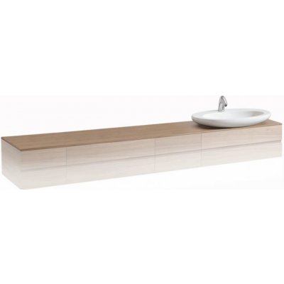 Laufen Alessi one umyvadlová deska 240x1,2x50 cm, otvor vlevo H4246130976301 – Zboží Mobilmania