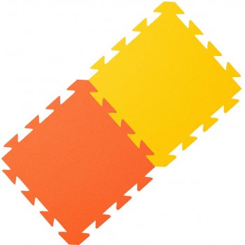 Yate pěnový koberec žlutá oranžová 29x29x1,2 cm