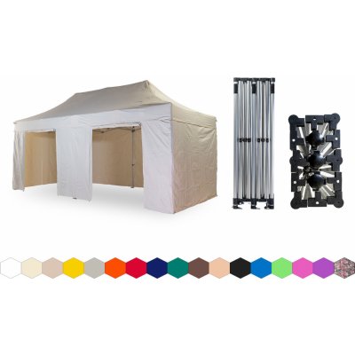 TENTino SMALL HEXAGON 3x6 m 2A - KRÉMOVÁ – Hledejceny.cz