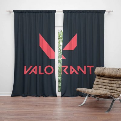 Sablio Závěs VALORANT Black: 2ks 140x250cm – Hledejceny.cz