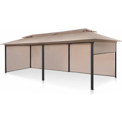 Blumfeldt Grandezza Cortina, zahradní pavilon, 3x6 m, 4 boční díly (GDW8-GrandCort-BE-36) – Zboží Dáma