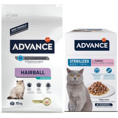 Advance Sterilized Cat Hairball 10 kg – Zboží Mobilmania