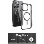 Pouzdro Swissten Clear Jelly MagStick Metallic PRO iPhone 15 Plus černé; – Zboží Mobilmania
