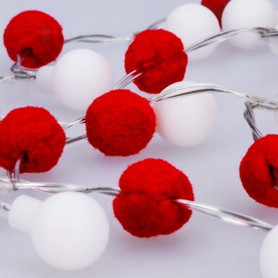 Solight LED vánoční řetízek červená-bílá 20x LED 1,5m 2xAA – Hledejceny.cz