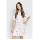 Noční košilka Maia růžová jahůdky – Zboží Mobilmania