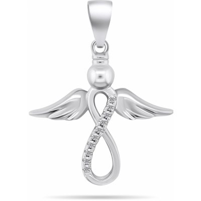 Brilio Silver stříbrný přívěsek Anděl PT112W – Zboží Dáma
