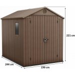 Keter Darwin 6 x 8 hnědý 249362 – Hledejceny.cz