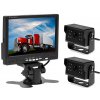 Parkovací senzor PODOFO Parkovací systém TRUCK A1510, 2x 8IR LED kamera s 7" LCD displejem na palubku