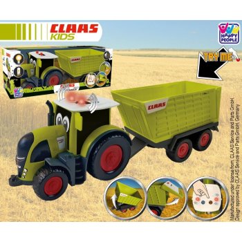 HAPPY PEOPLE Traktor s přívěsem CLAAS KIDS AXION 870 + CARGOS 750