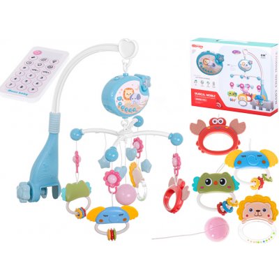 KIK Kolotoč s hvězdným designem modrý dálkové ovládání – Zboží Dáma