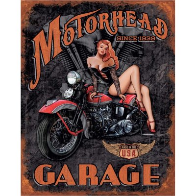 Plechová cedule Legends - Motorhead Garage 40 cm x 32 cm – Zboží Dáma