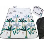 KIK Pikniková/plážová deka Palmy, bílá 150x200 – Zboží Dáma