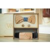 Pásek Wood Style Set Kulatý Kořenice opasek motýlek a manžetové knoflíčky WS Modrotisk