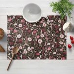 Biante bavlna prostírání Sandra SA-740 Luční kvítí na temně hnědém 35x45 cm – Hledejceny.cz