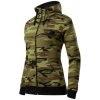 Dámská mikina Malfini Camo Zipper mikina dámská camouflage brown