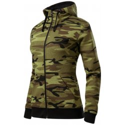 Malfini Camo Zipper mikina dámská camouflage brown