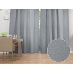 Biante Dekorační závěs TF-086 Ornamenty na šedém 150x140 cm – Hledejceny.cz