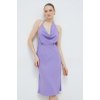 Dámské šaty Elisabetta Franchi fialová maxi AB57241E2