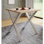 VCM Jídelní stůl Xona 80 x 80 X-nohy dub sonoma – Zboží Mobilmania