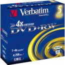 Verbatim DVD+RW 4,7GB 4x, jewel, 5ks (43229)