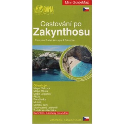 ORAMA Cestování po Zakynthosu 1:130 000 turistická mapa + průvodce – Hledejceny.cz