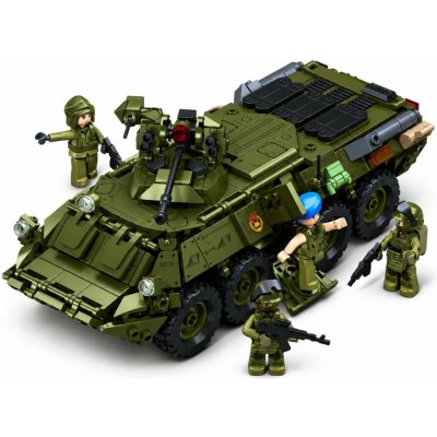 Sluban B1251 Tank BTR-80AS IFV v měřítku 1:35 – Sleviste.cz