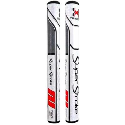 Super Stroke Traxion Tour 3.0 putter grip bílo/červeno/šedý – Zboží Mobilmania