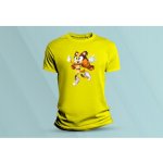 Sandratex dětské bavlněné tričko Sticks. Žlutá – Zboží Mobilmania