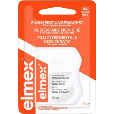 Elmex Zubní nit voskovaná mentol 50 m – Hledejceny.cz