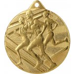 Designová kovová medaile Ženský běh Zlatá 5 cm – Hledejceny.cz