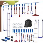 Aosom Překážková dráha Ninja Profi modrá – Zboží Dáma