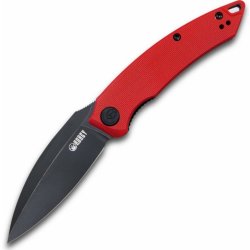 KUBEY Leaf Liner Lock Front Flipper Folding Knife G10 Handle KU333B